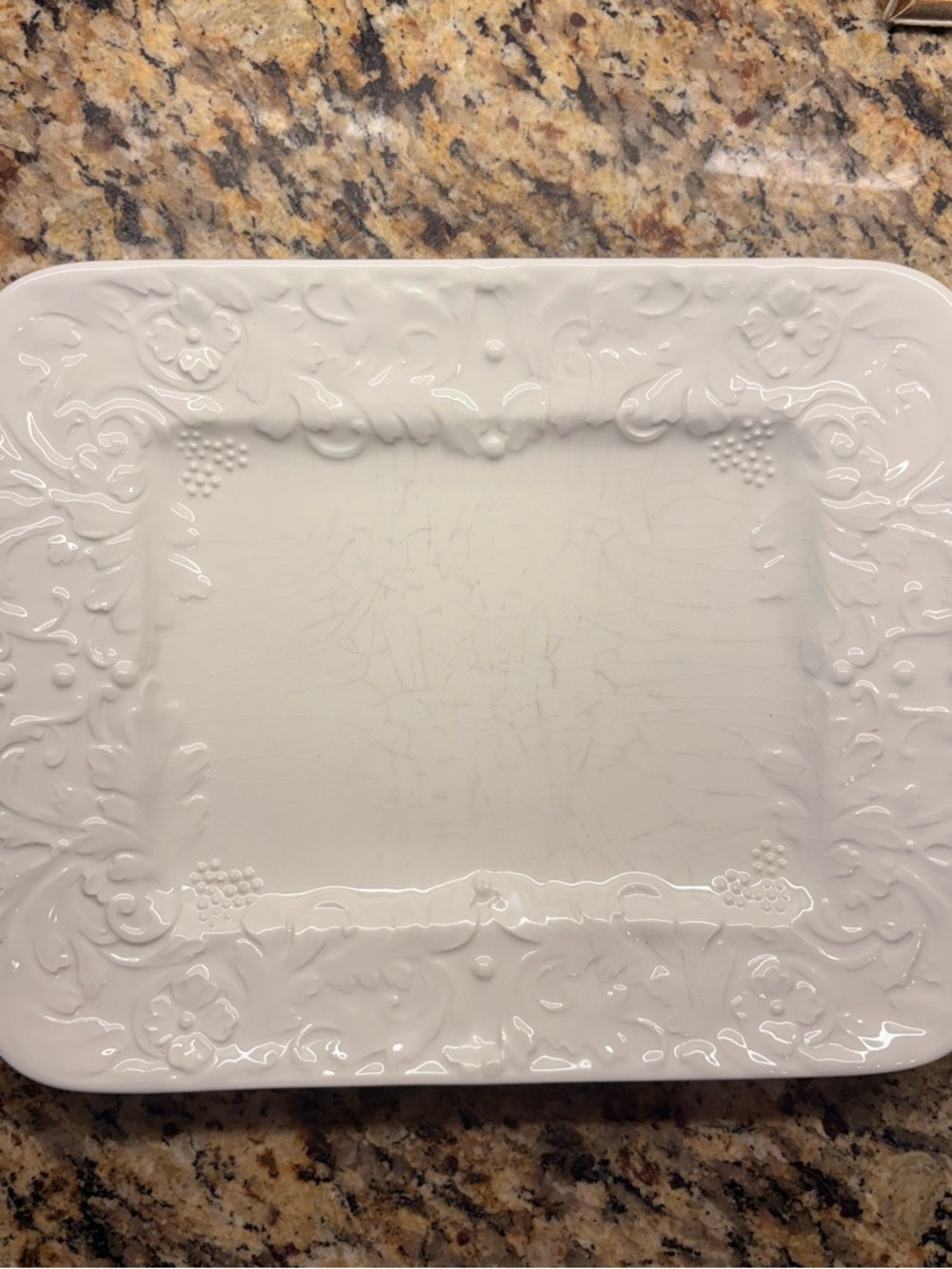 White Serving Tray, Made in Italy